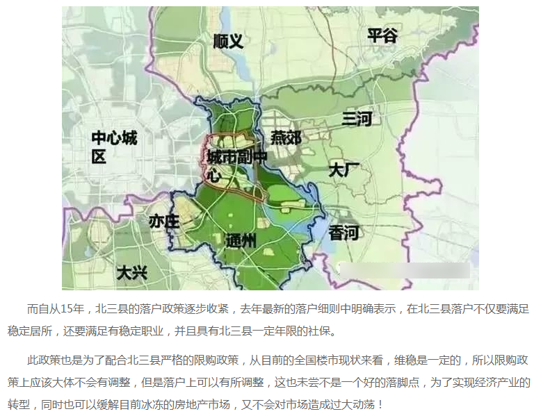 北京燕郊规划最新消息